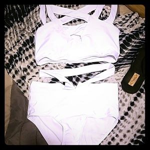 White high waist Bikini